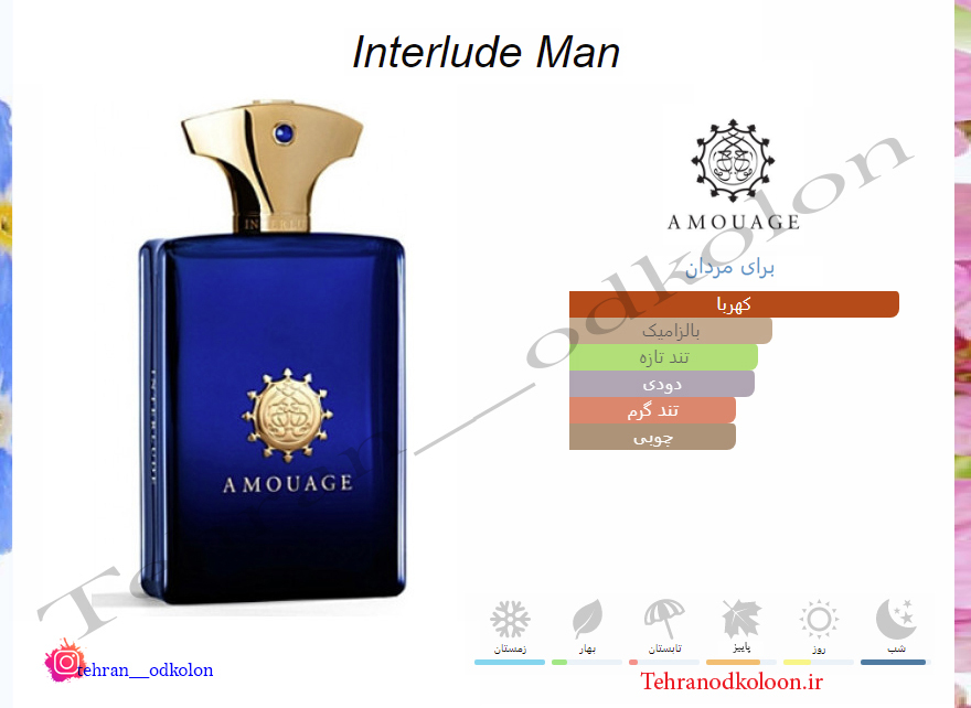  آمواج اینتر لود مردانه AMOUAGE - Interlude for Men 